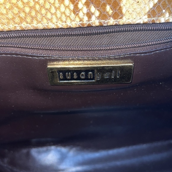 Susan Gail Structured Python Shoulder Hand Bag - Picture 8 of 10